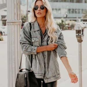 Vici Kind of a Big Deal Studded Jacket - Sz Small